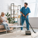 caregiver cleaning